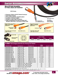 Thumbnail of document Data Sheet - M12C-PVC-4-S-F-5 M12 Cable, 4 pin, for Transmitters, RTD Thermistor